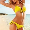 WDM Frauen Europas reizvollen edlen Verlockend Bikini (Gelb)