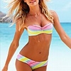 WDM Frauen Europas Sexy Bunte Verlockend Bikini (Pink)