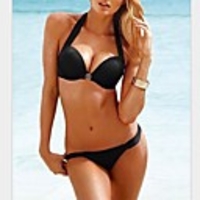 WDM Frauen Europas Sexy Gemerzerisierte Verlockend Bikini (schwarz)