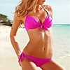 WDM Frauen Europas Sexy Pure Color Einzigartige Verlockend Bikini (Red)