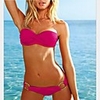 WDM Frauen Sexy Bandeau Allure Schöne Bikini (Fuchsia)