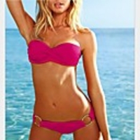 WDM Frauen Sexy Bandeau Allure Schöne Bikini (Fuchsia)
