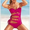 WDM Frauen Sexy ungebunden Einzigartige Bikini (Red)