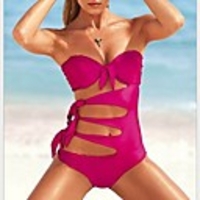 WDM Frauen Sexy ungebunden Einzigartige Bikini (Red)
