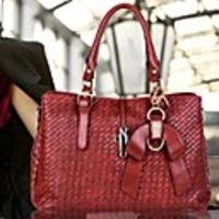 Weave Büro Charming / Shopping Schultertasche Bow Dekoration mehr Farben