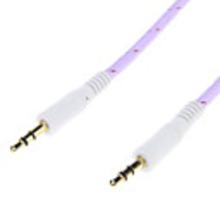 Weave Line-Audio-Jack-Verbindungskabel (1, 0 m Lila)