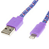 Weave Linie USB-2.0-Stecker auf 8-Pin Stecker für iPhone5/5s (blau 3, 0 m)