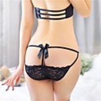 Wecilini Hohle-heraus Spitzebowknot-Sexy Underpant