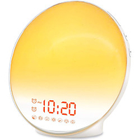 Wecklicht Sonnenaufgang Wecker für Kinder Schwerschläfer Schlafzimmer mit Sonnenaufgang Simulation Schlafhilfe Doppelalarm FM Radio Schlummer Nachtlicht Tageslicht 7 Farben Lightinthebox