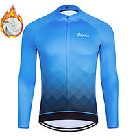 WECYCLE herren Damen Langarm Fahrradtrikot Winter Vlies Polyester Blau Gradient Geometrisch Fahhrad Trikot / Radtrikot Oberteile Bergradfahren Straßenradfahren Fleece Innenfutter Atmungsaktiv warm