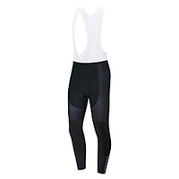 WECYCLE Herrn Damen Fahrradträgerhosen Winter Polyester Fahhrad Trägerhose / Lange Radhose Mit Trägern Gepolsterte Shorts Hosen Atmungsaktiv 3D Pad Rasche Trocknung Sport Volltonfarbe Weiß / Schwarz Lightinthebox