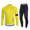 WECYCLE Herrn Damen Langarm Fahrradtrikot mit Trägerhosen Fahrradtrikots mit Fahrradhosen Winter Polyester Schwarz / gelb Schwarz Schwarz / Weiß Volltonfarbe Fahhrad Sportkleidung Atmungsaktiv 3D Pad Lightinthebox