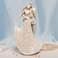 Wedding Cake Topper "On My Shoulder Lean"