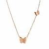 Wefrin 18 Karat Roségold Schmetterling Halskette für Frauen zierlichen Schmetterling Schmuck für Mädchen Geschenke alle Gelegenheit erste Schmetterling Halsketten Lightinthebox