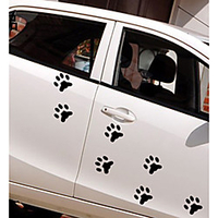 Weiß / Schwarz Auto Aufkleber Zeichentrick / Sport / nette Art Türaufkleber / Auto Schwanz Aufkleber Cartoon Design Aufkleber