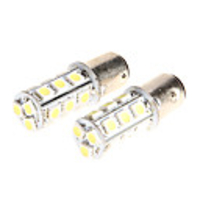 Weiß 5050 18 SMD LED Bremsbremsleuchte Glühlampe für Motorrad 2PCs
