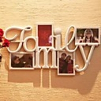 Weiß ABS Foto Wall Frame Collection 4-er Set