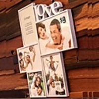 Weiß ABS Foto Wall Frame Collection Set von 5