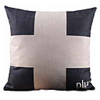 Weiß Crossing Pattern Dekorative Kissenbezug