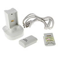 Weiß Dock-Ladegerät und zwei 4800mA Akku für XBOX 360