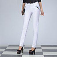 Weiß Einbau Pants MISS MARY Frauen