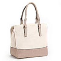 Weiß Farbblock DURADURA Elegante Damen-Tasche