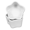 Weiß fünfzackigen Stern Ceramic Cup Mold für Kuchen / Souffles / Pudding