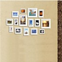 Weiß Foto Wall Frame Collection Set von 15