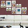 Weiß-Foto Wandrahmen Sammlung - von 16 gesetzt
