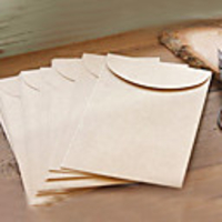 Weiß Kraft Paper Envelop - Set von 12