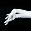 Weiß Latex Shorlder Handschuhe