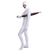 Weiß Open Face Lycra Catsuit