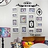 Weiß Photo Frame Collection Set von 13 mit Königin Wandaufkleber
