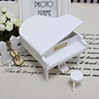 Weiß Piano City of Sky Music Box