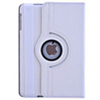 Weiß PU Leder drehbar Ganzkörper-Fall für iPad mini
