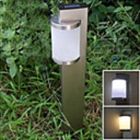 Weiß Solar-Edelstahl-Stake-Licht-Garten Wegbeleuchtung (cis-57159)