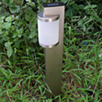 Weiß Solar-Edelstahl-Stake-Licht-Garten Wegbeleuchtung (CIS-57220)