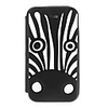 Weiß Zebra-Muster Silicagel Clamshell Ganzkörper-Fall für iPhone 4/4S