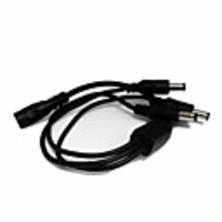 Weiblich bis 3 Male DC Power Splitter-Adapter-Kabel - Schwarz (35 cm)