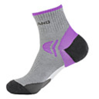 Weiblich Schwarz Lila Radfahren Abgrifffeste Keep Warm feuchtigkeits Socken