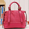 Weicai Damenmode Dull polnischen Tote / Crossbody-Tasche (Schwarz,  Blau,  Fuchsia)
