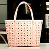 Weicai Damenmode Einfache Einzel-Schulter-Tasche (Rosa)