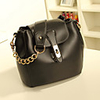 Weicai Damenmode Einzel-Schulter-Kette Umhängetasche / Bucket Bag (Schwarz)