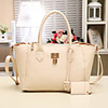 Weicai Damenmode Einzel-Schulter-Large Tote / Crossbody-Tasche (Cream)