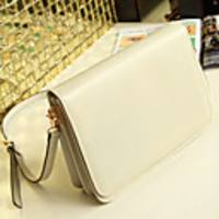Weicai Damenmode Einzel-Schultertasche Messenger Bag (Cream)
