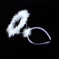 Weiße Farbe Angel Halo Halloween Headband (1 Stück)