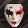 Weiße Maske Halloween-Maske Inspiriert von Melbourne Shuffle Dance Schwarz Weiß Halloween Halloween Maskerade Erwachsene Herrn Damen Lightinthebox
