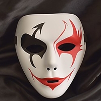 Weiße Maske Halloween-Maske Inspiriert von Melbourne Shuffle Dance Schwarz Weiß Halloween Halloween Maskerade Erwachsene Herrn Damen Lightinthebox