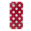 Weiße,  runde Dots Pattern Soft Case für iPhone 4/4S (verschiedene Farben)