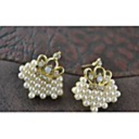 wei?en Strass Ohrringe